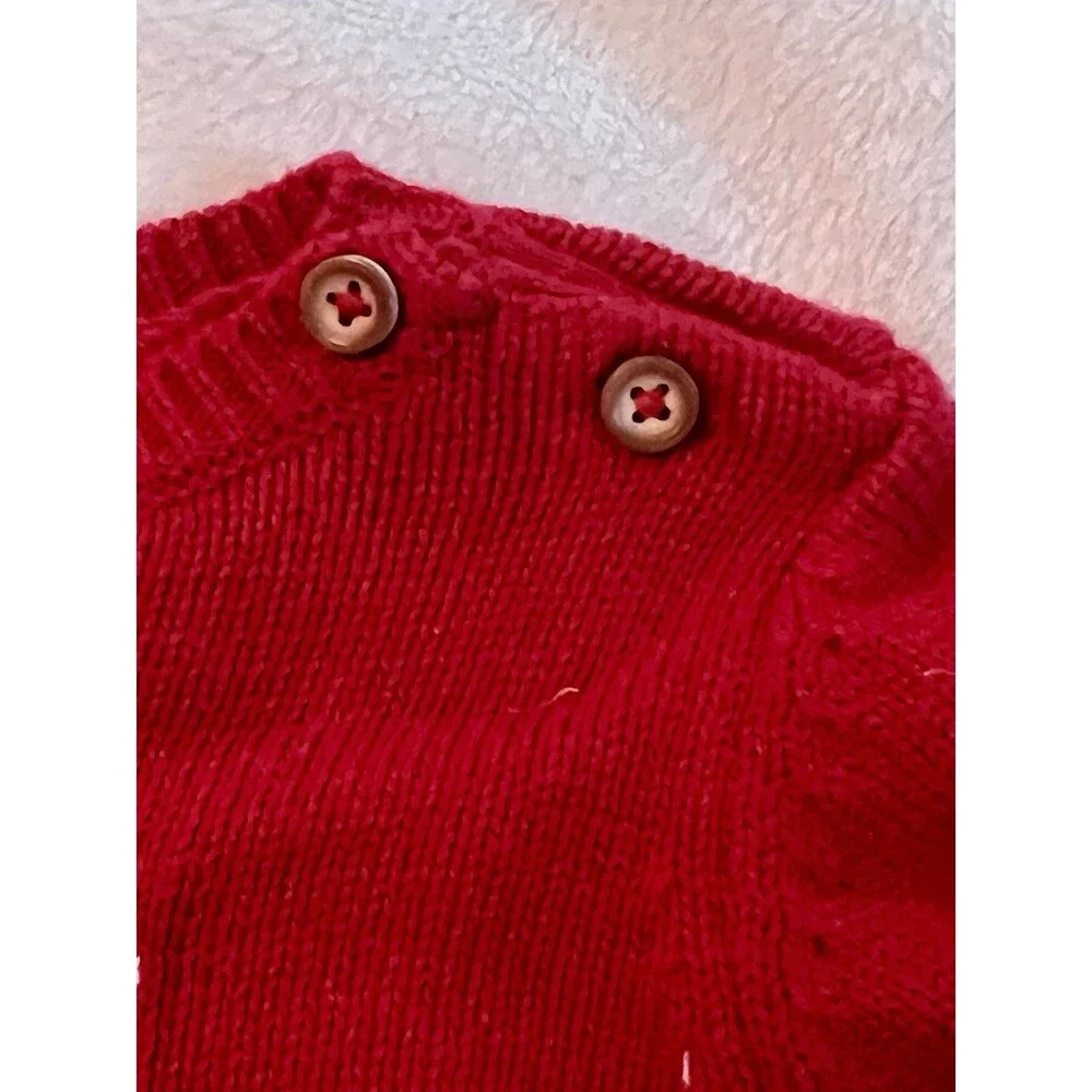 Carters Just One Red Sweater Outfit XOXO